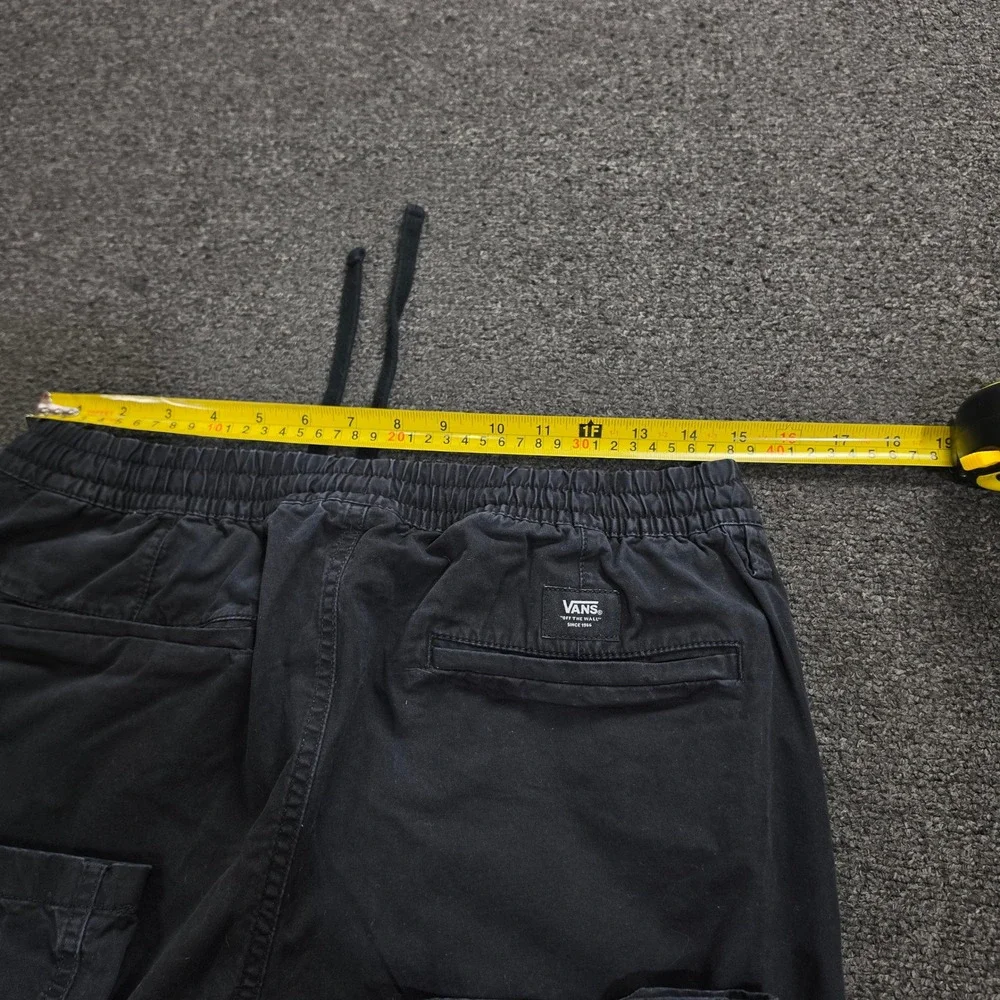 Vans Range Elastic Pants Mens Medium Black Relaxed Fit Chino Skateboard Skater